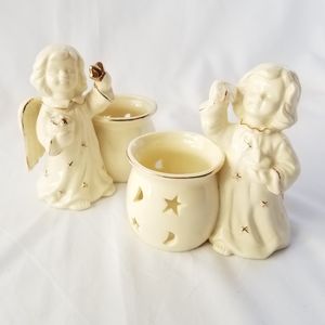 Angel candle holders (set of 2)